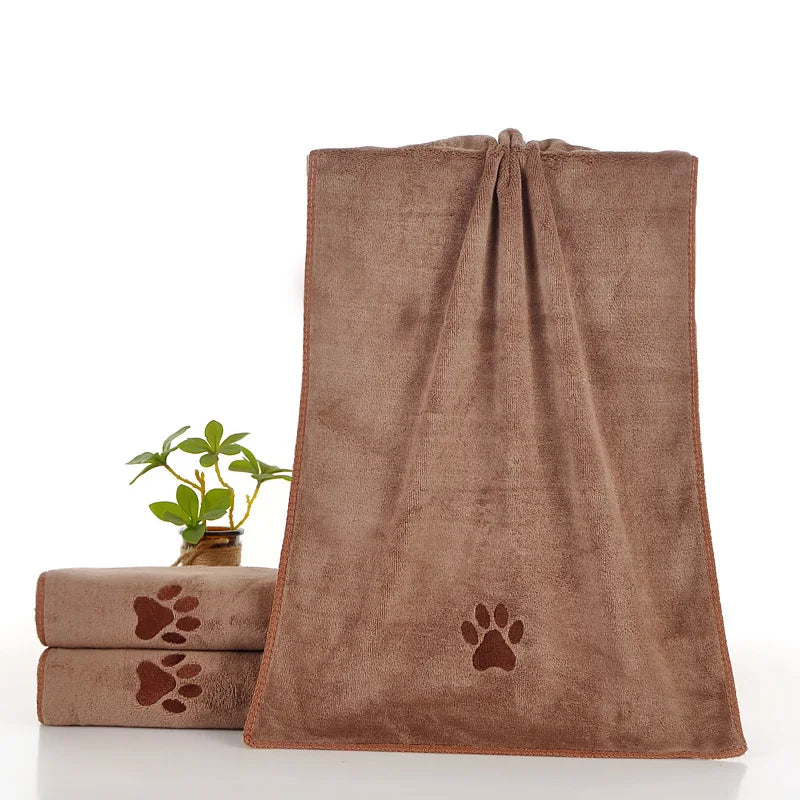 1-5PCS Soft Thick Pet Bath Towel Highly Absorbent Quick Dry Dog Towel for Cats Dogs Grooming Care
