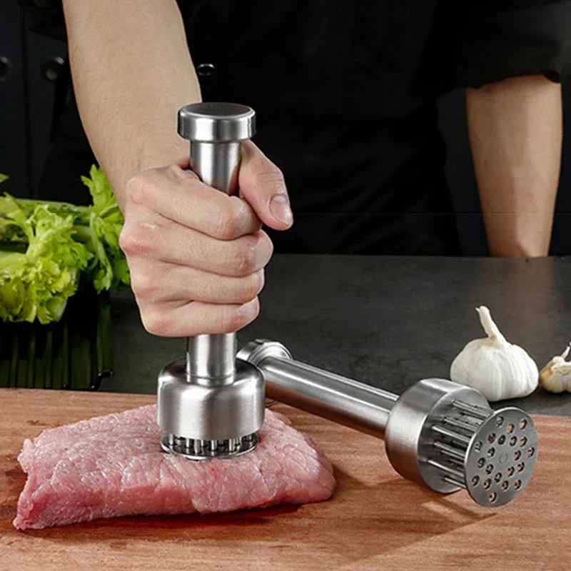304 Stainless Steel Loose Meat Needle Meat Tenderizer Household Quick Insert Beef Artifact Loose Meat Hammer Steak Kitchen Tool