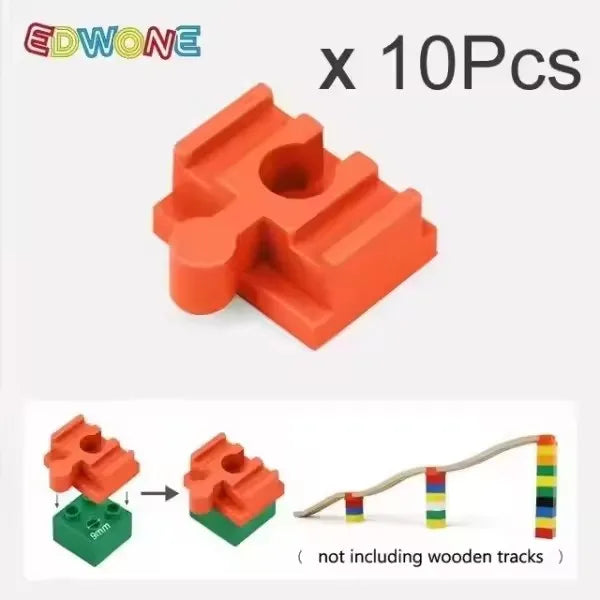 All Kinds Connectors Wooden Train Track Accessories Universal Plastic Building Blocks Adapters Fit for Brand Wooden Track Toys