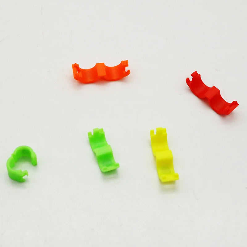 100Pcs Bird clip ring 2.7mm 3mm 4mm 4.5mm 5mm Plastic foot rings Colorful birds, Acacia birds pigeon All kinds of bird foot ring