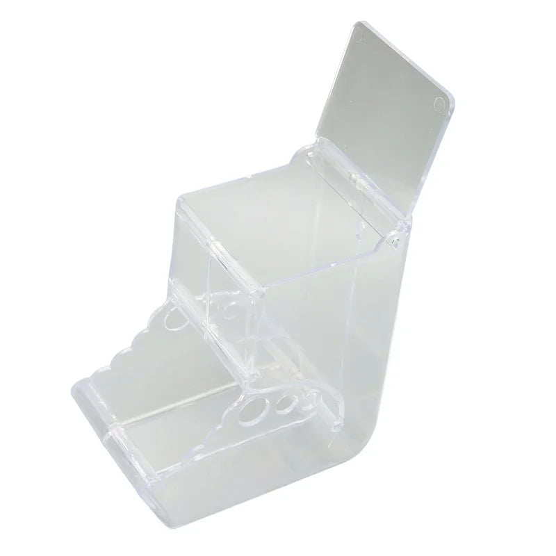 Hamster Food Feeder Automatic Transparent Large Capacity Acrylic Small Animal Food Dispenser for Guinea Pig Bird Rabbit