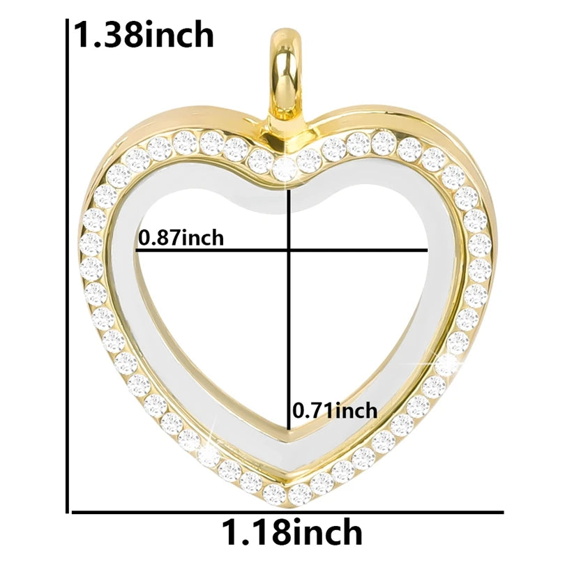 10Pcs/Lot Openable Round Living Reliquary Picture Locket Pendant Glass Floating Cremation Urn Medaillon Colgantes Jewelry Making