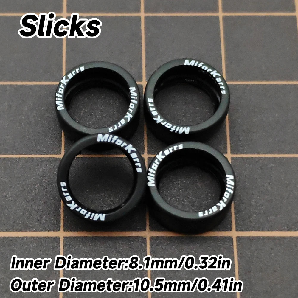 Kicarmod 1/64 Model Car ABS Wheels with Rubber Tire Brake Disc Metal Rims Diameter 10mm Refitting Parts For Model Car