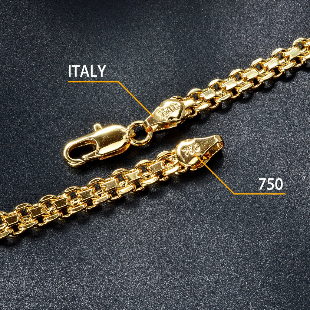 Italian Jewelry Set 18K Gold Plated Latest Design Women Men Copper Long Necklace  Dubai Gift Trendy Party Engagement Jewellery