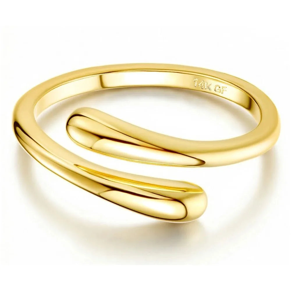 Bobisty 14K Gold Plated Toe Rings for Women Adjustable Toe Ring Non Tarnish Open Band Toe Rings CZ Bow Summer Beach Foot Jewelry