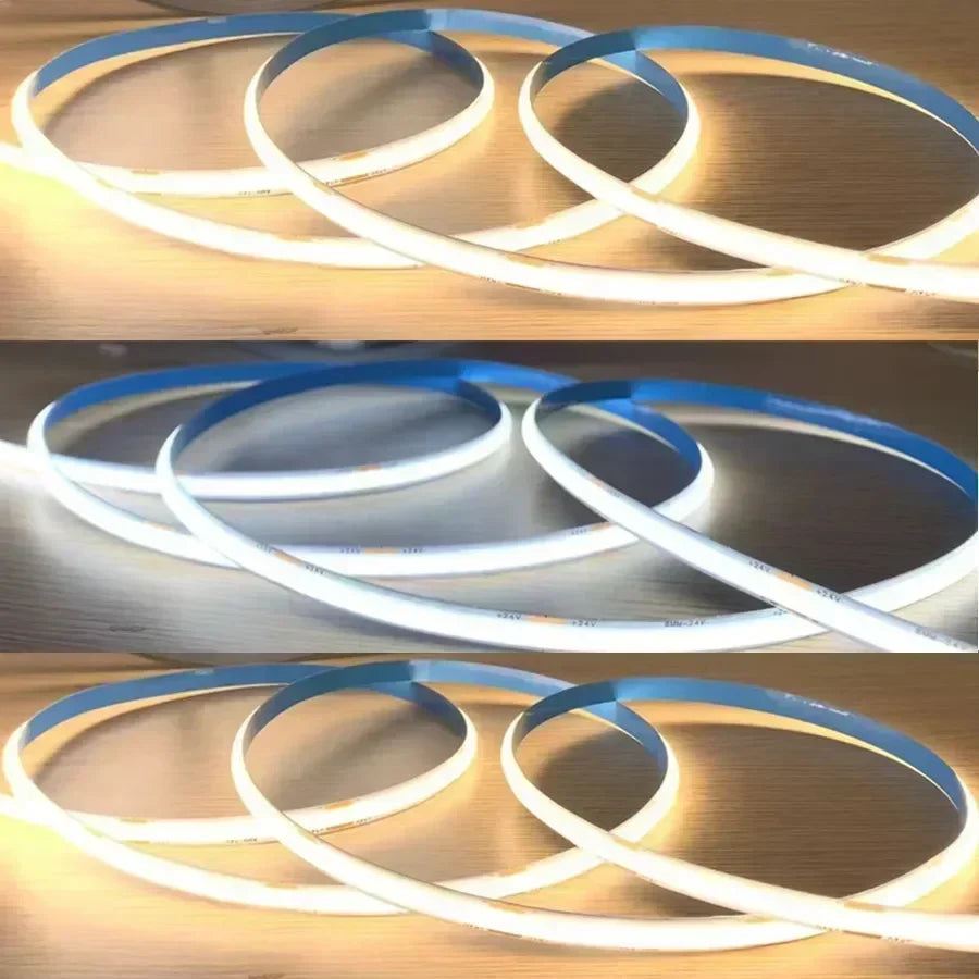 Dimmable 5V USB 5m COB LED Strip Light with Hand Scan Dimmable Touch Sensor Switch Push Switch Room TV Background Decoration