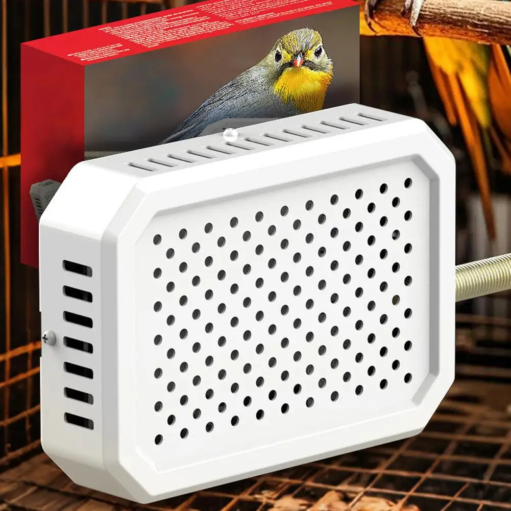 Bird Cage Heater Safe Constant Temperature Control Energy Saving Waterproof Dustproof Bite Resistant Adjustable Bracket for N8M3
