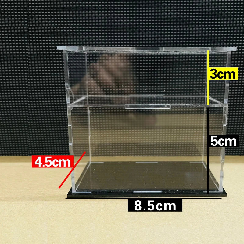 1/64 Model Cars Acrylic Display Case Fit for Mini Size MiniGT Tomica Required Assembly Proof Box Cabinet Toy Vehicles