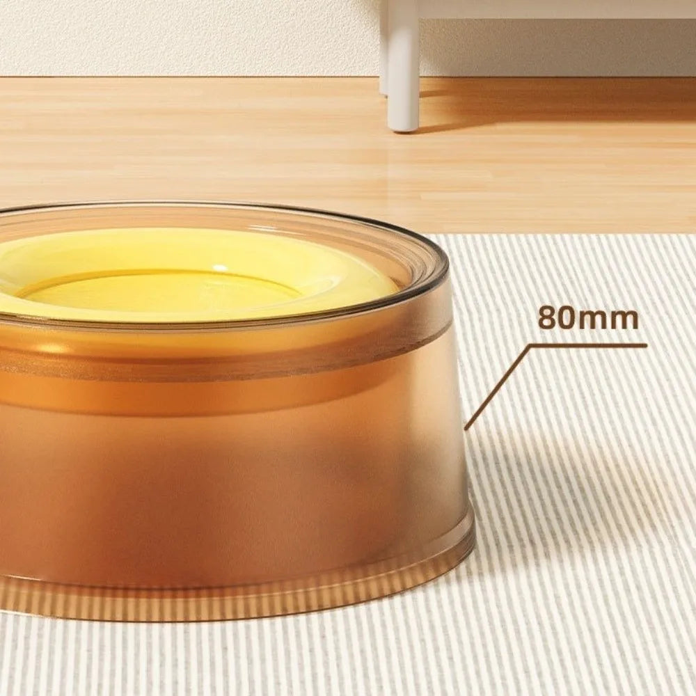 Non-Slip Base Pet Floating Water Bowl Large Capacity Spill Proof Dog Drinking Bowl Anti-Splash Design No Wet Mouth Cat Bowl
