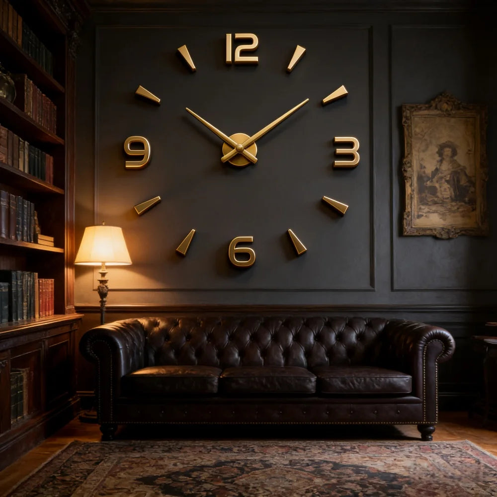 New Modern Design Large Wall Clock 3D DIY Quartz Clocks Fashion Watches Acrylic Mirror Stickers Living Room Home Decor Horloge