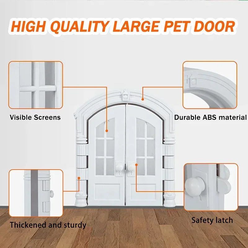 Pet Door 1PC Cat and Dog Doorway Stopper Entry Fence No Flap Door Stopper Pet Kennel Hole House Pet Supplies