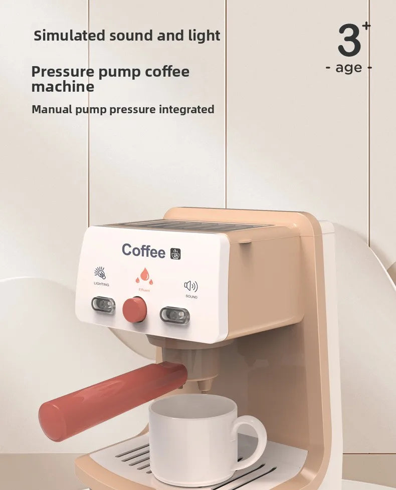 Children's Play House Simulation Coffee Machine Toy Simulation Kitchen 2024 Role Play Girl Year Old