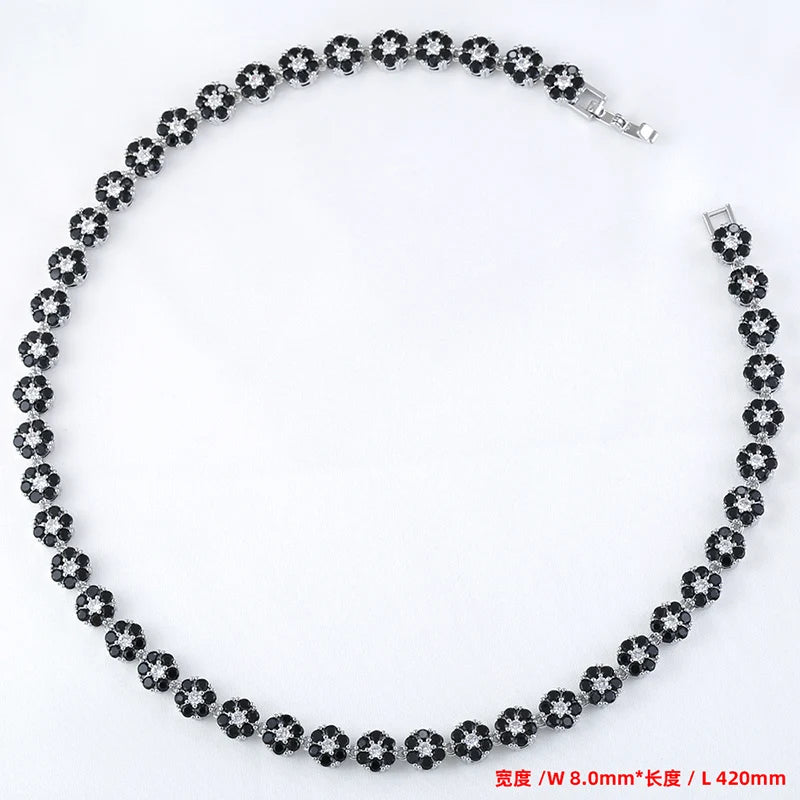 ZHUKOU Summer Dopamine Series Vibrant Colorful Flower Necklace Bracelet Wholesale:VL526 VL527
