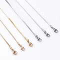 Length 45/50/60/70cm Stainless Steel Necklace For Women Men Snake Chain Neck Decor Trendy Jewelry Necklace Acier Inoxydable Gift