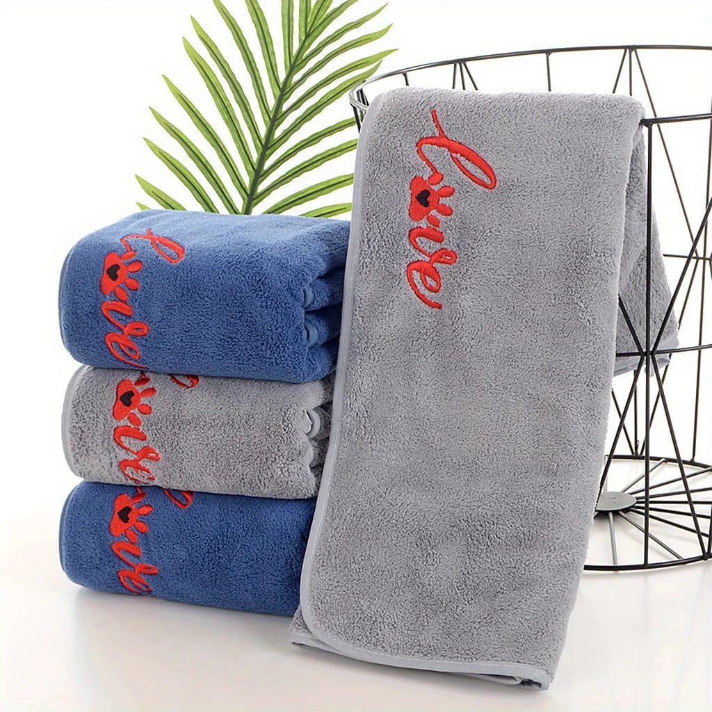 Quick Drying Dog and Cat Towels Soft Fiber Towels Bath Towel Pet Bathrobe Covenient  Cleaning Towel Pet Supplies