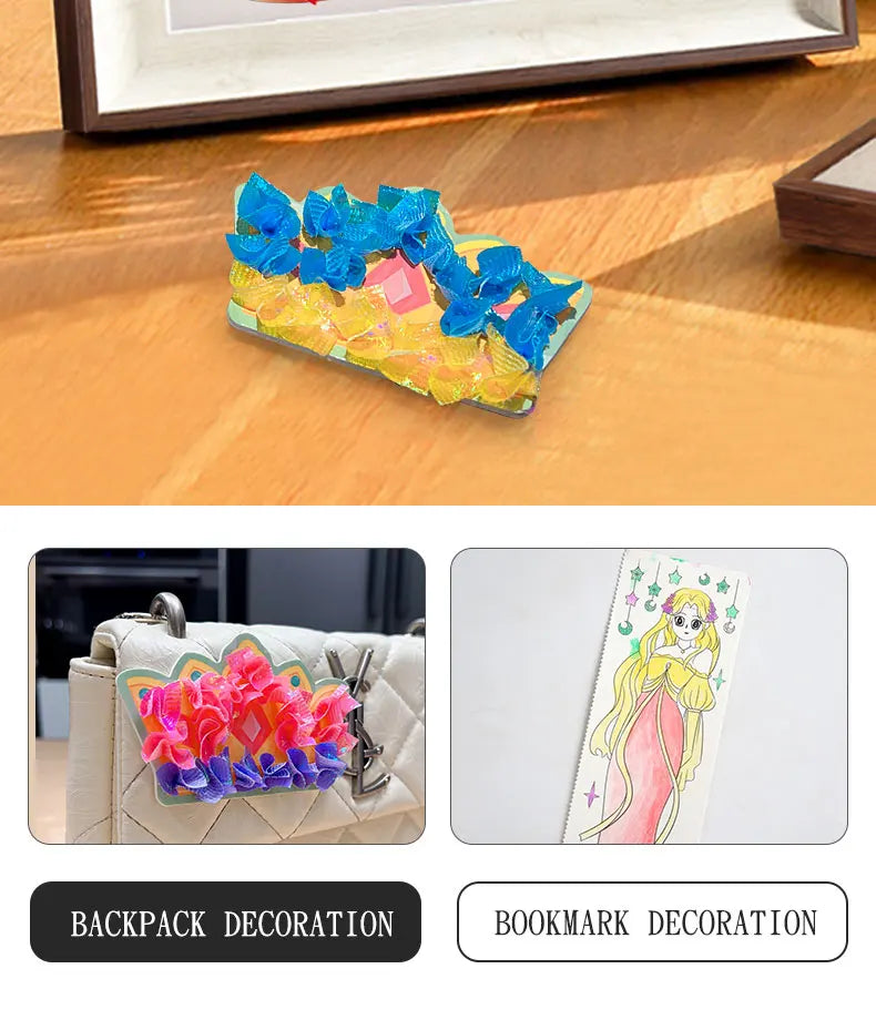 Children's Fabric Art Craze Poke Drawing Craft Toys DIY Creative Puzzle Puncture Painting Poking Sticker For Kids Birthday Gifts