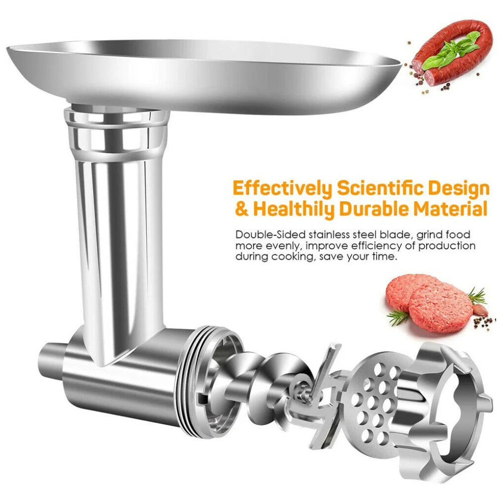 2025 New Stand Mixer Attachment Food Grinder Set Kitchen Grinding Tools for Kenwood Chef / Chef XL, KVC, KVL, KMix, Also Fit SME