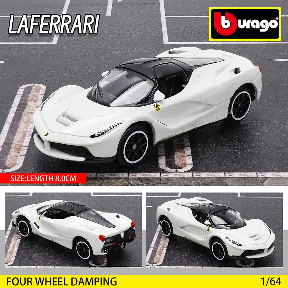 Bburago1:64 Ferrari E812 COMPETIZIONE Model Small Collection Car Alloy Model Toy Gift Scene Decoration Classic and Exquisite
