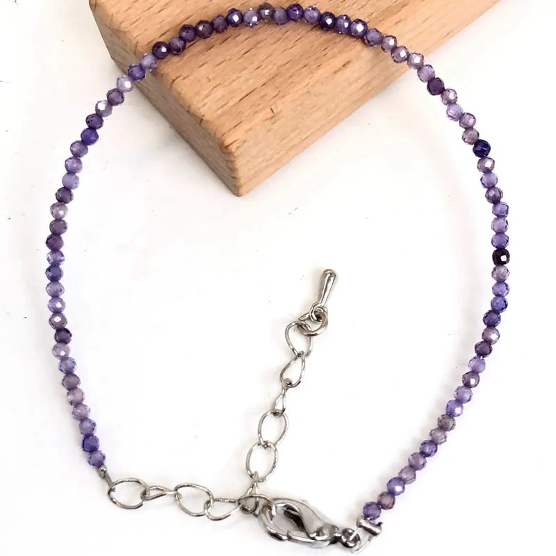 Mini 2-3mm Stone Beaded Faceted Natural Agat Quartzs Necklaces bracelet Female Fashion Party Choker for Women Girls Jewelry Gift