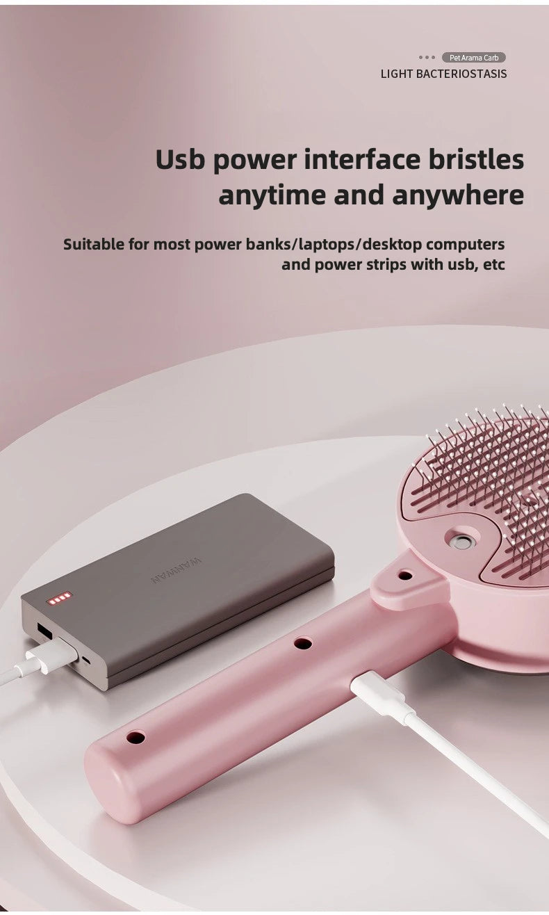 Pet Massage Comb, Cat and Dog Spray One-click Hair Removal Comb, Comb Ultraviolet Mite Removal Comb, Pet Supplies