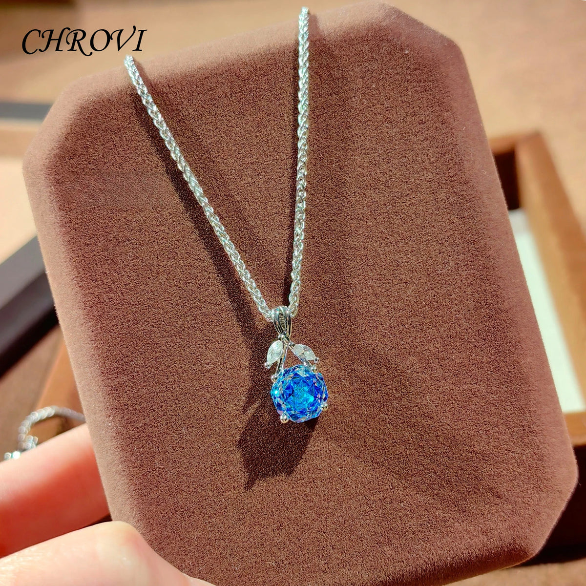 925 Sterling Silver Octagonal Millennium Rose Cut Necklace Pendant Diamond Stud Earrings Colorful Ring for Women Jewelry