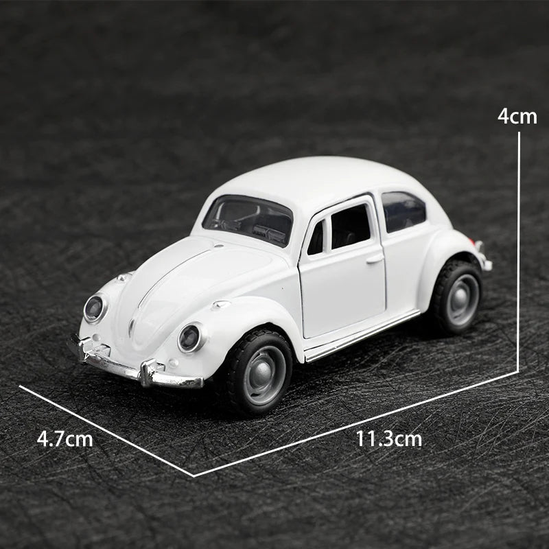 (bagged)1:38 Classical Cute Beettle, Alloy Model Car, Simulated vehicle, children's alloy car, boy's toy model, car ornaments