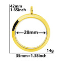 5Pcs 20-40mm Stainless Steel Glass Memory Cremation Urn Locket Pendant Openable Round Reliquary Photo Medaillon Colgantes