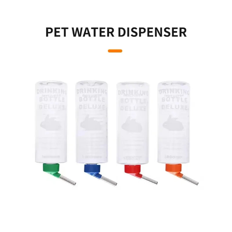Rabbit Water Bottle Dispenser Large Capacity Guinea Pig Drinking Feeder Bowls Cage Hanging Fountain Hamster Chinchilla Supply