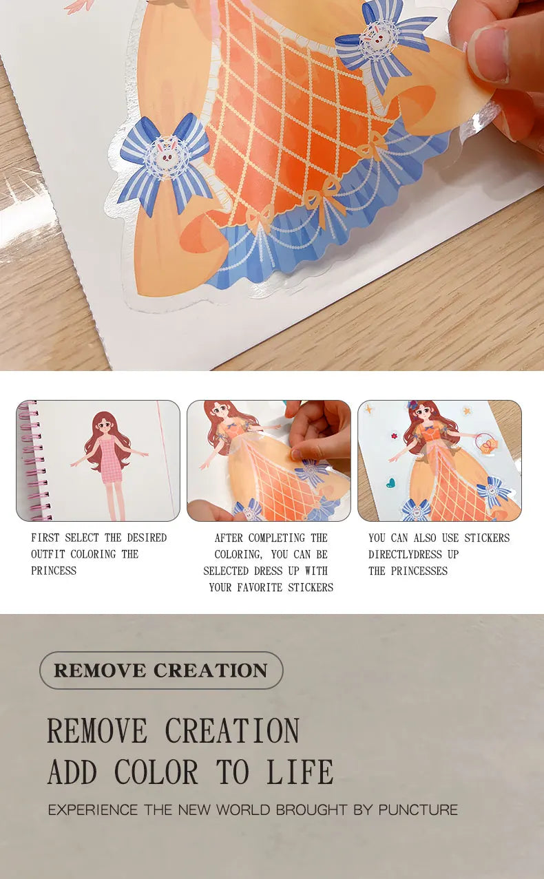 Children's Fabric Art Craze Poke Drawing Craft Toys DIY Creative Puzzle Puncture Painting Poking Sticker For Kids Birthday Gifts
