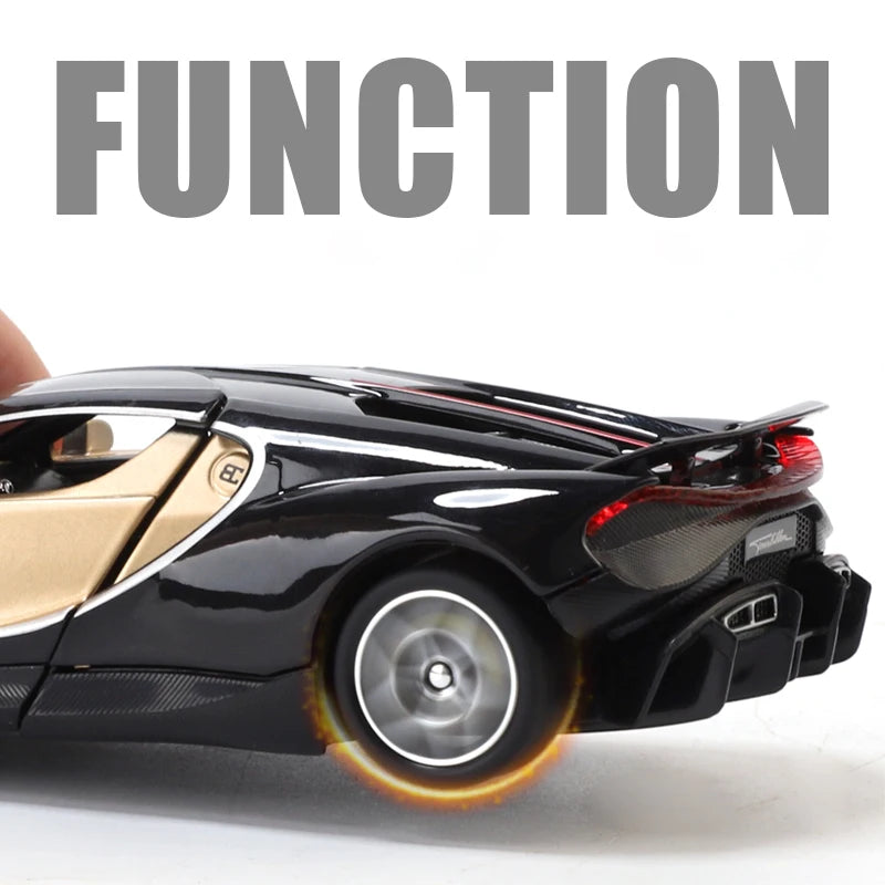 1:32 Bugatti Tourbillon V16 Supercar Alloy Metal Diecast Model Car Children's Toys Mini GT Collection Hobbies Birthday Gifts Boy