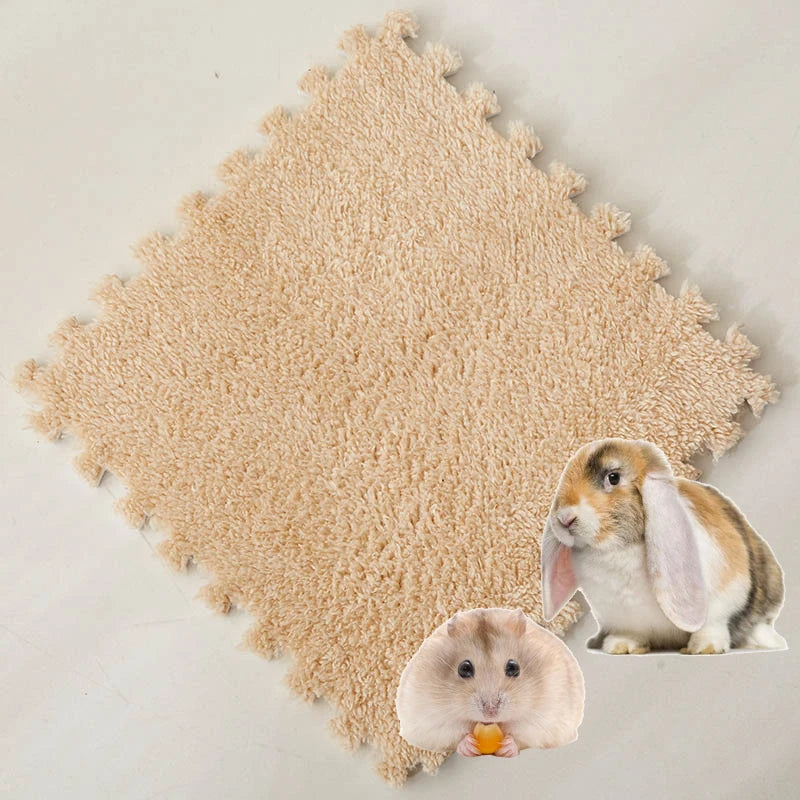 4-20Pcs Washable Guinea Pig Rabbit Cage Mat Waterproof Hamster Bedding Mat Cage Pee Pad Small Animal Rabbit Mouse Reusable Mat