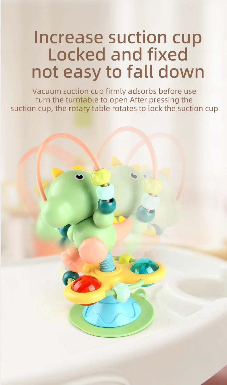 Baby cartoon soothing ringing toy fun sound effects nursery rhyme baby dining table suction cup puzzle early education toy
