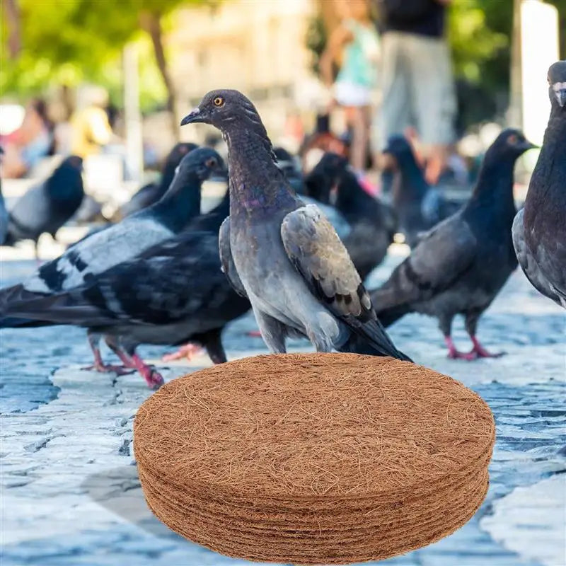 12pcs Nesting Pads Coconut Fiber Chicken Parrots Breeding Coop Bedding Bird Cage Box Liners Pigeon Nest Mat for Bird Nests NEW