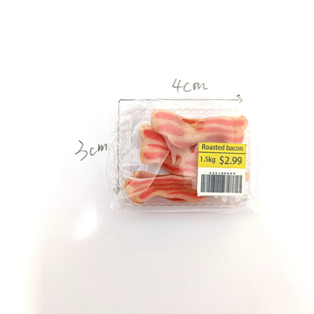 New Miniature Supermarket Food Simulation Beefsteak Salmon Bacon Beef Roll for Doll House Mini Kitchen Clay Food Accessories