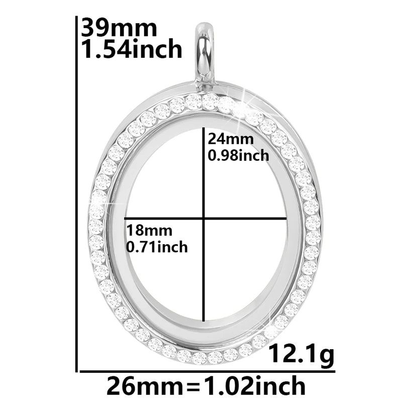 10Pcs/Lot Openable Round Living Reliquary Picture Locket Pendant Glass Floating Cremation Urn Medaillon Colgantes Jewelry Making