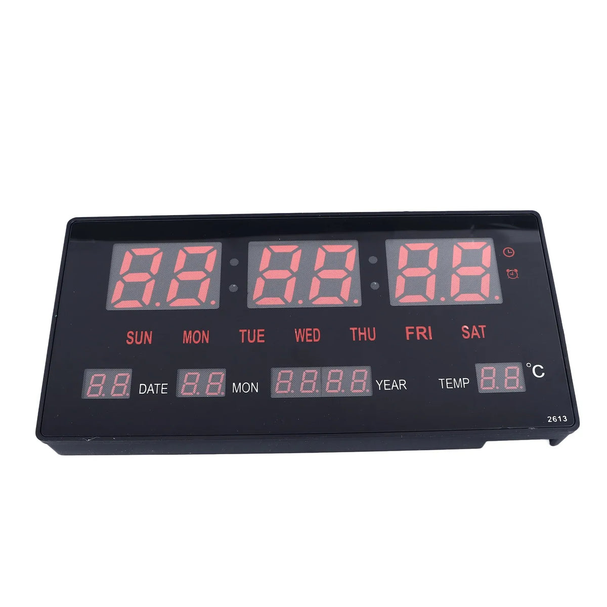 LED Digital Clock Large Digital Wall Clock Hourly Chime Function Backlight Calendar Digital Clock