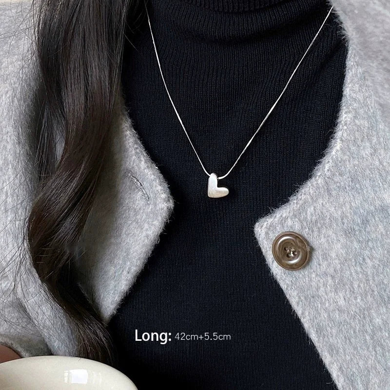 VENTFILLE 925 Sterling Silver Bead Geometry Necklace for Women Girl Korean Design Versatile Choker Jewelry Dropship Wholesale
