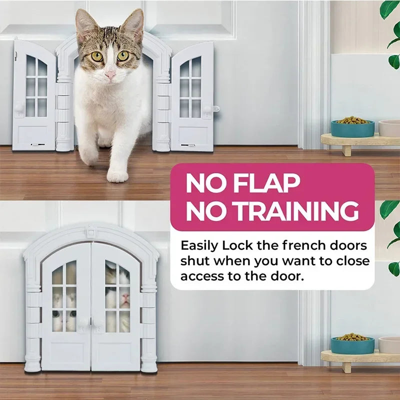 Pet Door 1PC Cat and Dog Doorway Stopper Entry Fence No Flap Door Stopper Pet Kennel Hole House Pet Supplies