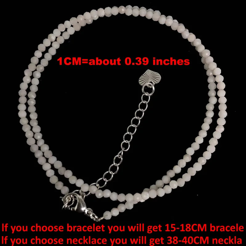 Fashion Women Bracelet necklace 2-3mm mini Cut angle beads tourmaline agate zircon natural pearl crystal Beaded Jewelry gift