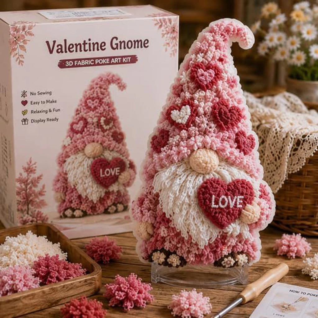 DIY Gnome Craft Kit 3D Fabric Art No Sewing Seasonal Decoration Holiday Gnome Figurine Display Adult