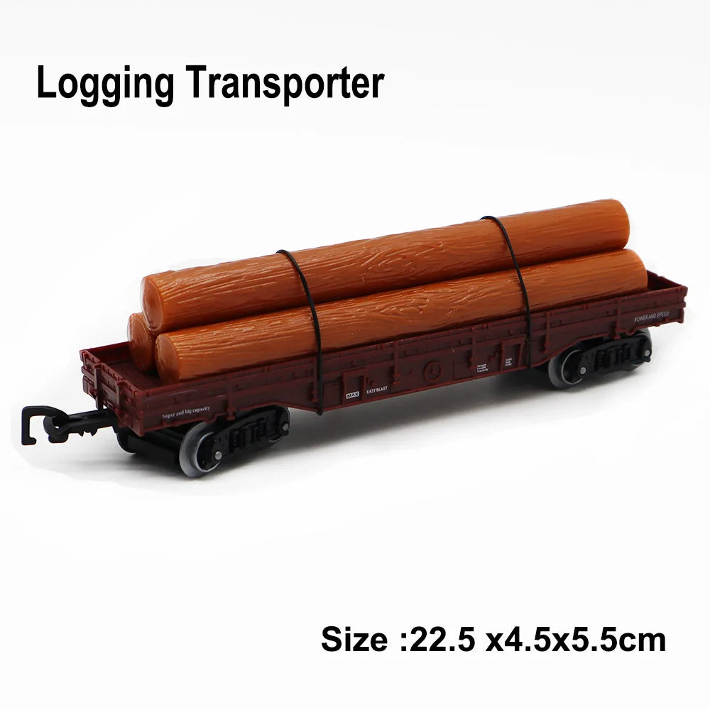 3cm Width wheel Train Track Cargo Car Carriage Wagon Model Guage Accessories DIY Toy Classic Electric Trains Rail King Trian Set