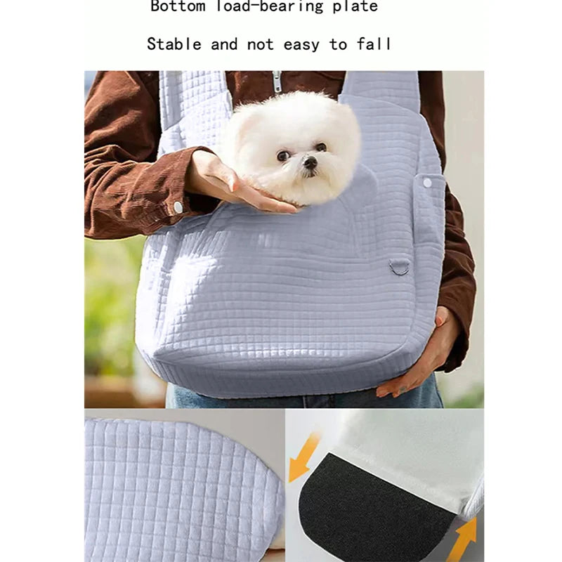 2026 New Portable Pet Backpack Small Outdoor Chest Bag Convenient For Cats Dogs To Travel Outdoors Breathable Soft Comfortable