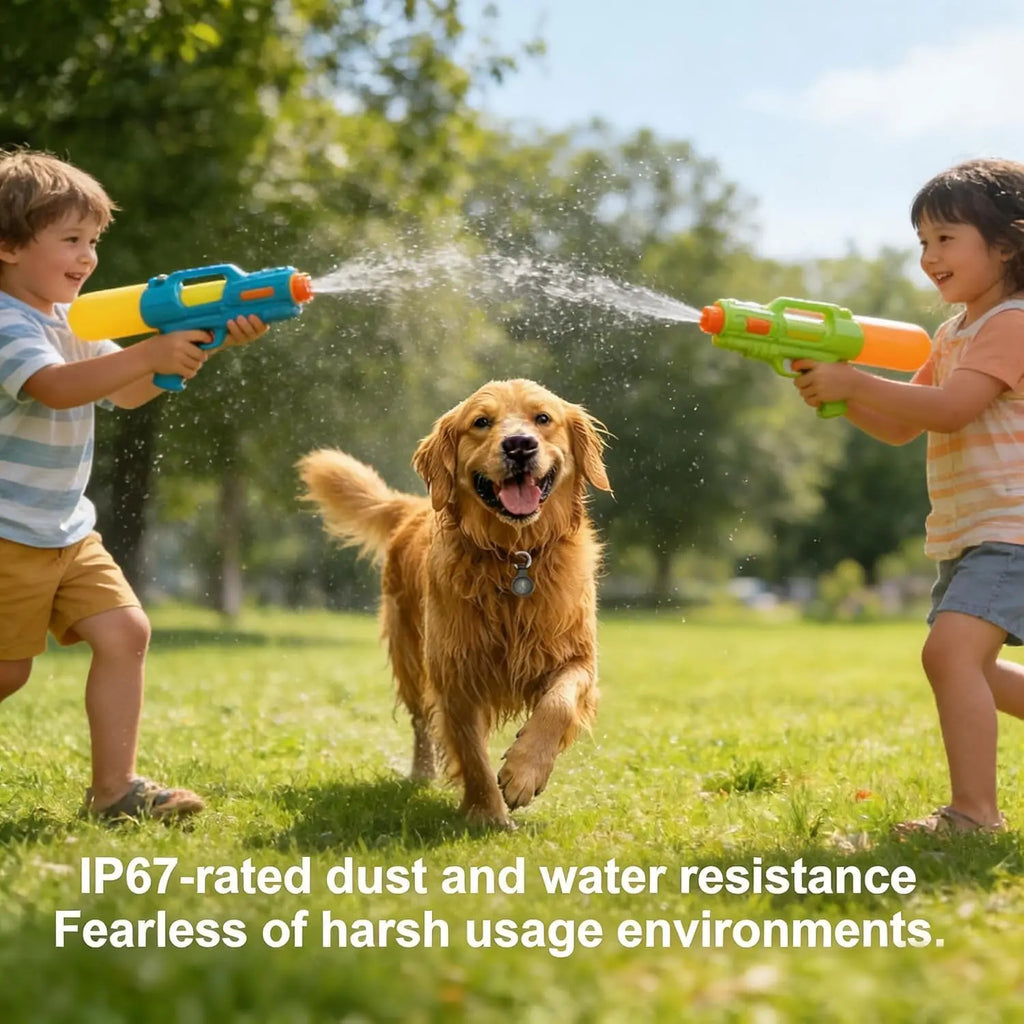 GPS Tracker for Dogs, Smart Collar Real-Time Location, No Monthly Fee, iOS Find My, IP68 Waterproof, Ultra-Slim