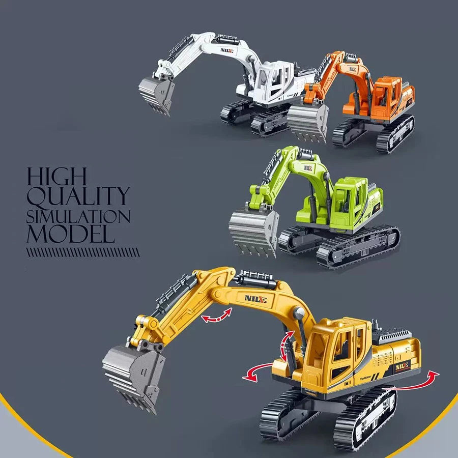 1pc Excavator Quality New Type of Inertial Excavation Car Engineering Car Party Supplies Children Education Toys Boys and Girl