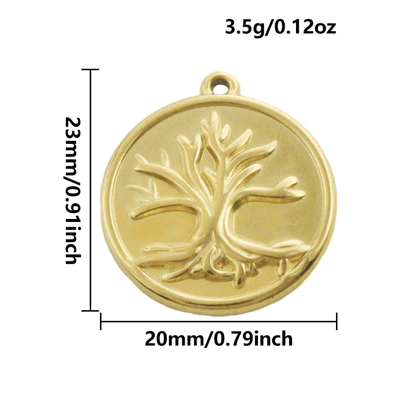 5pcs Stainless Steel Bee Spider Cicada Butterfly Dragonfly Flower Tree Grass Pendants Insects Charms Jewelry Making Accessories