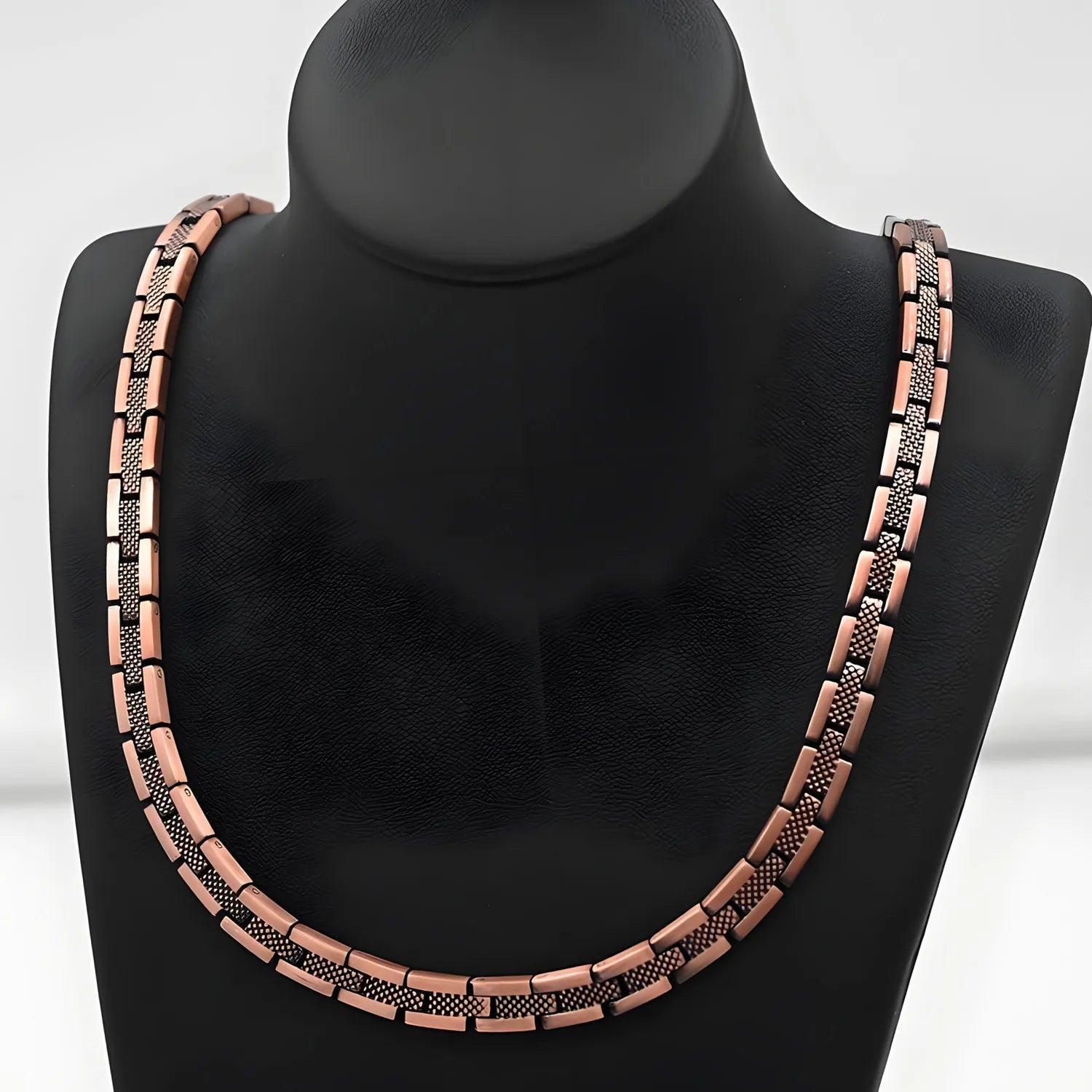ARADOO Serpentine Luxury Pattern Pure Copper Necklace for Men Women Premium Collar Jewelry Gifts