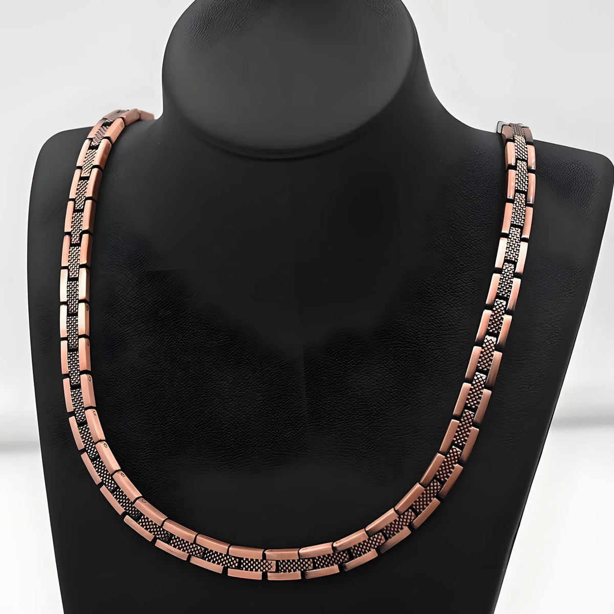 ARADOO Serpentine Luxury Pattern Pure Copper Necklace for Men Women Premium Collar Jewelry Gifts