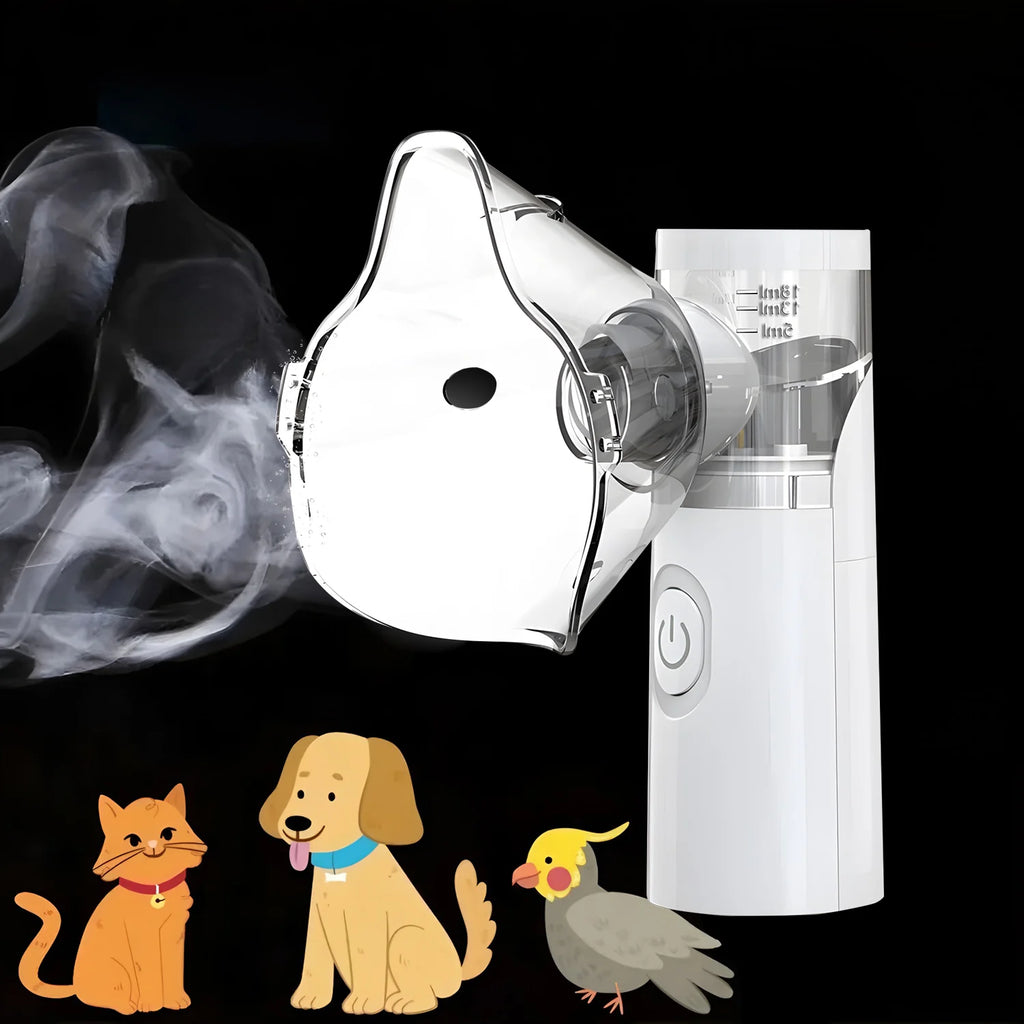 Smart Home Use Pet Nebulizer for Cats & Dogs - Easy-to-Use Animal Nebulizer for Respiratory Relief & Pet Health