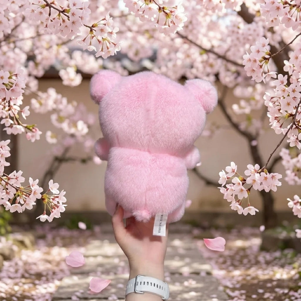 Cherry Blossom Rilakkuma Plush Toys 30/40/50cm Rilakkuma Stuffed Doll Bear Home Decor Toys Kids Dolls Adorably Birthday Gifts