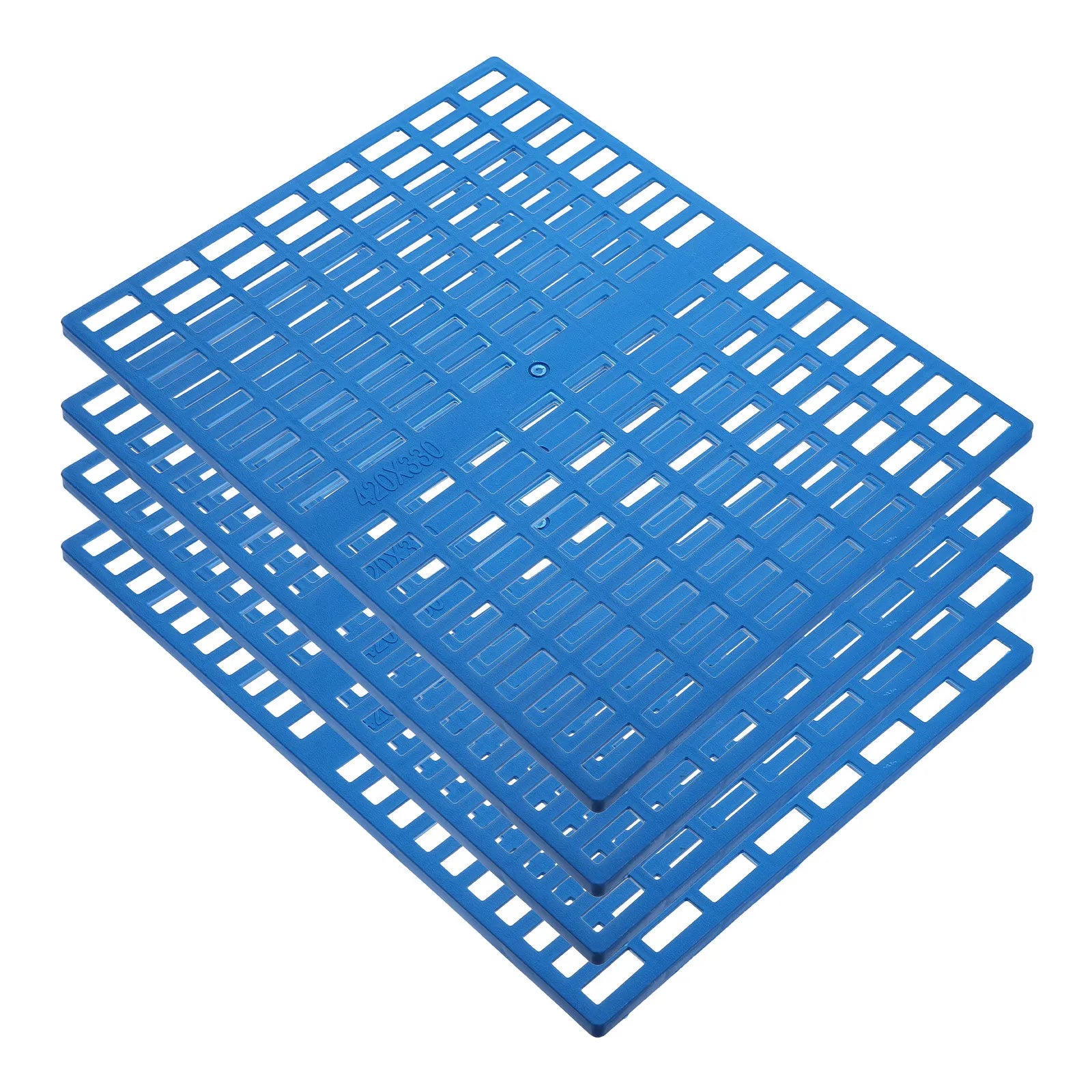 4Pcs Bunny Cage Mat Plastic Pet Foot Pads Rabbit Floor Mat Guinea Pig Cage Accessories Small Animal Foot Cushions